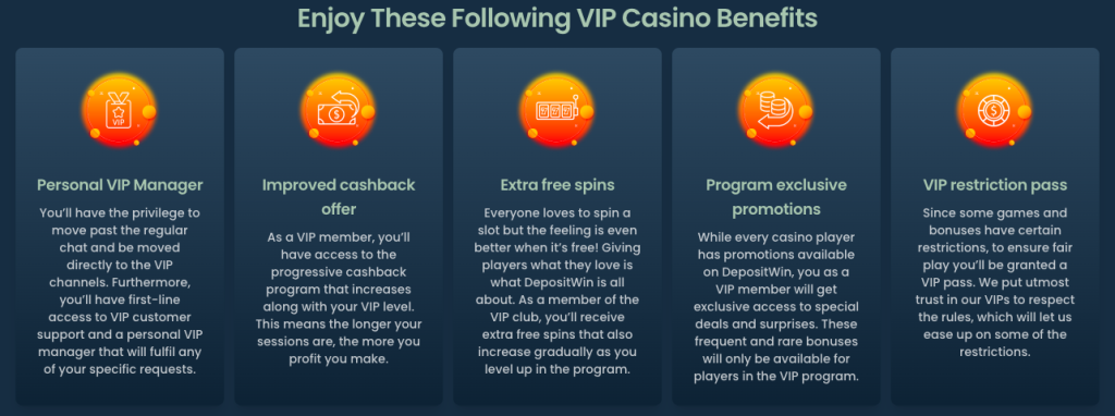 DepositWin Casino VIP