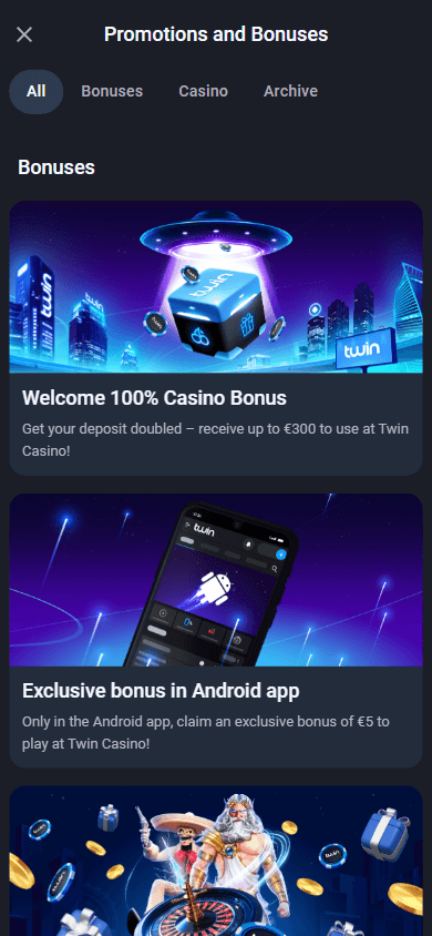 Twin Casino bonus